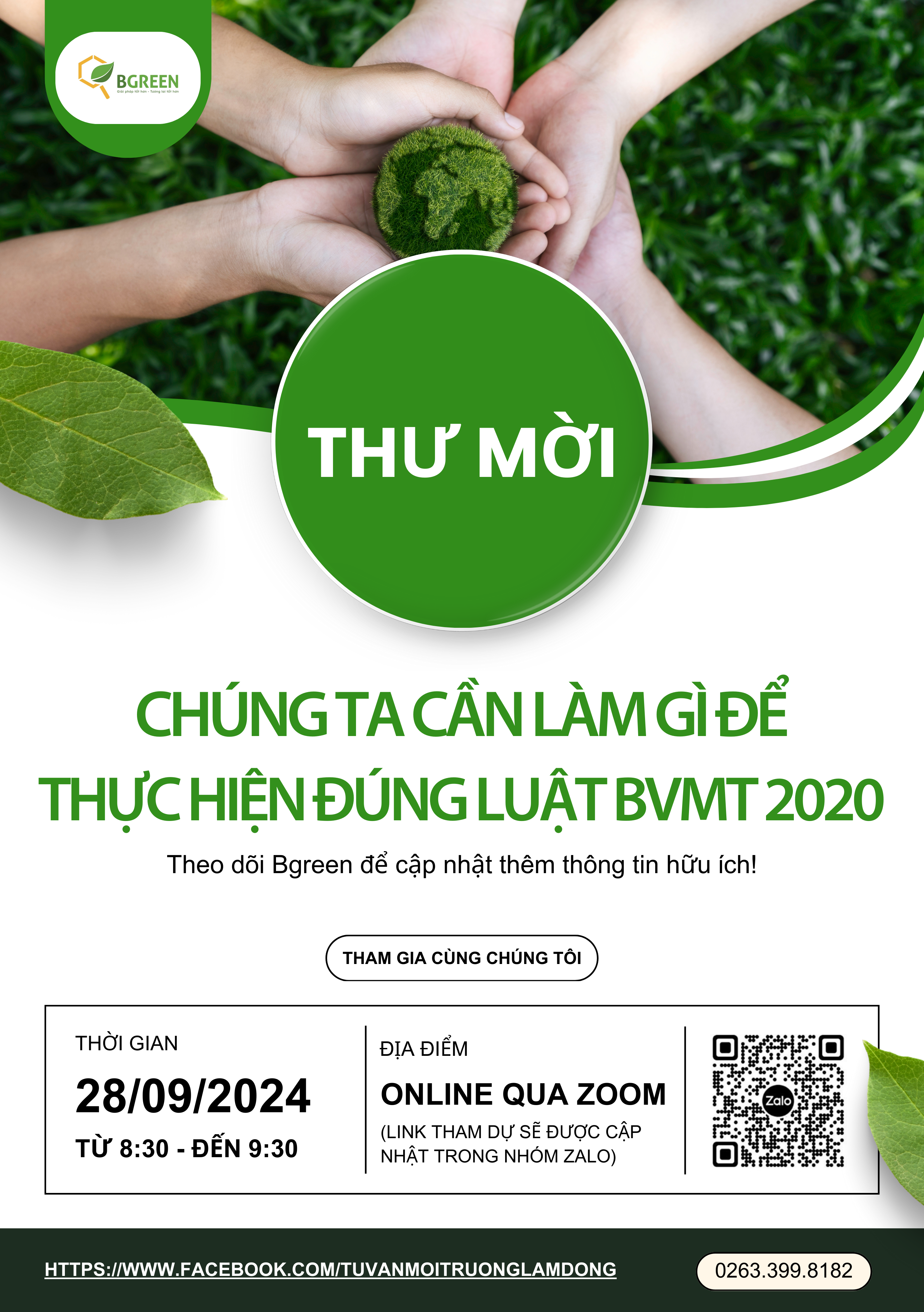 WORKSHOP CHÚNG TA LÀM GÌ ĐỂ THỰC HIỆN ĐÚNG LUẬT BẢO VỆ MÔI TRƯỜNG 2020