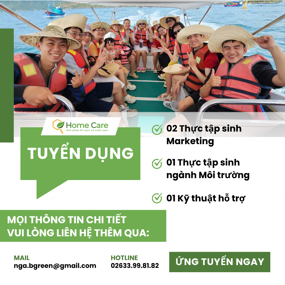 TUYỂN DỤNG THỰC TẬP SINH + THÀNH VIÊN