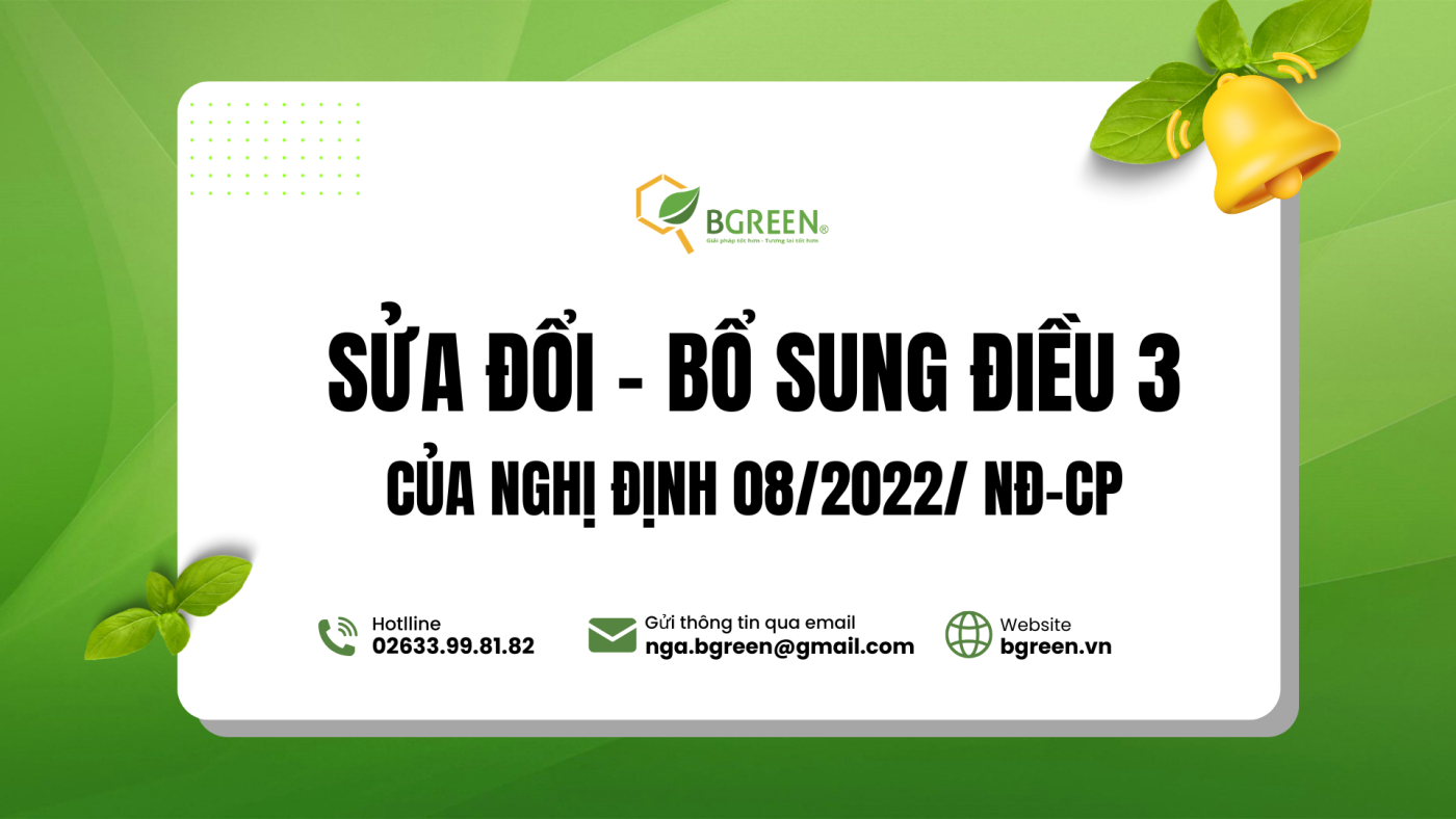 Sửa đổi, bổ sung điều 3 của nghị định 08/2022/NĐ-CP