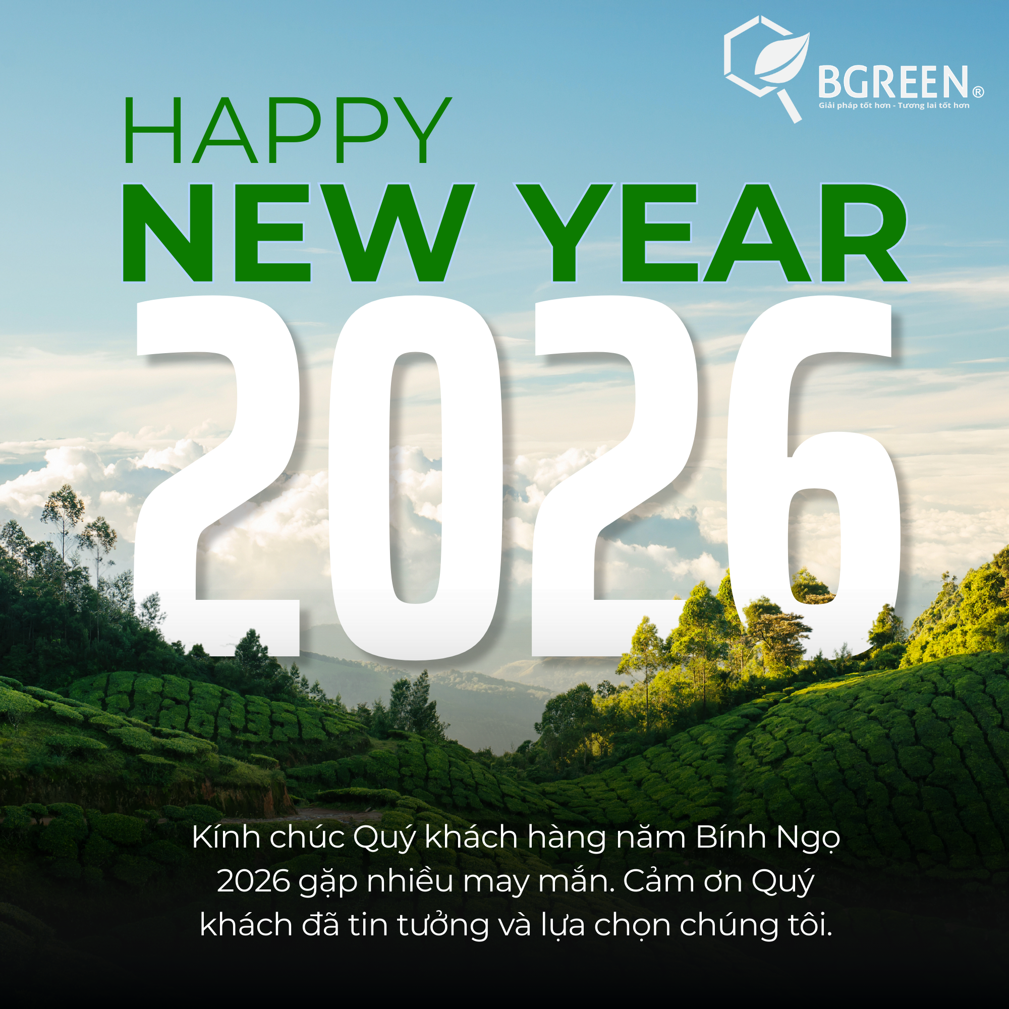 Bgreen Chúc Mừng Năm Mới 2026 – Hướng Đến Sức Khỏe Bền Vững