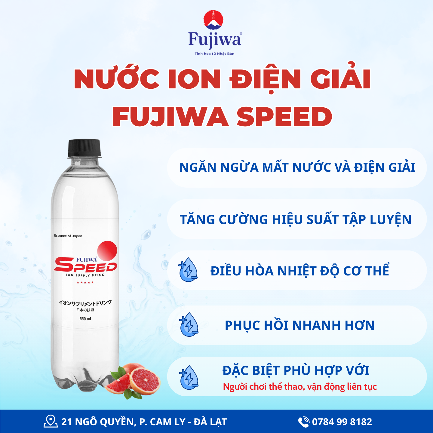 Nước ion điện giải Fujiwa Speed